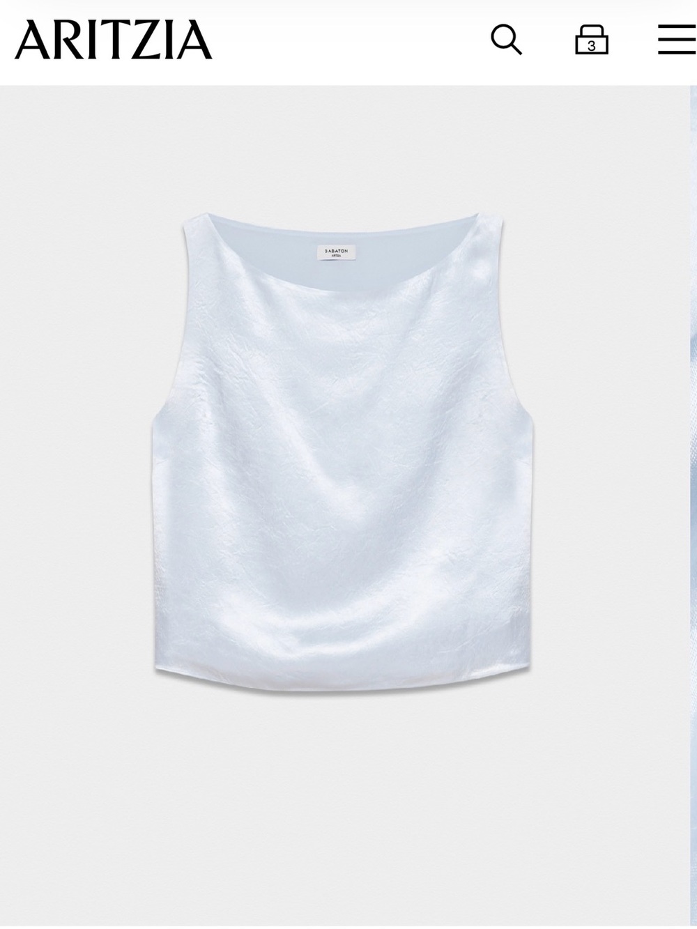 Aritzia Babaton
Cunning Satin Top